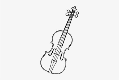 Скрипка для срисовки