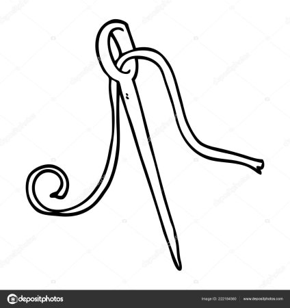 Иголка раскраска для детей