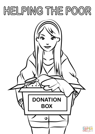 Раскраска волонтеры для детей