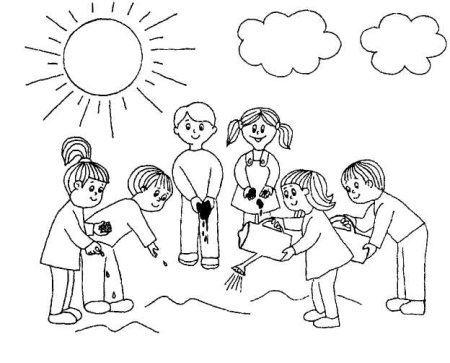 Детские раскраски про волонтерство