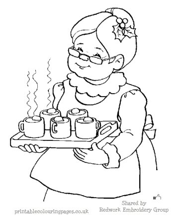 Раскраска бабушка