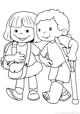 Раскраска Дружба