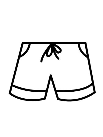 Шорты раскраска