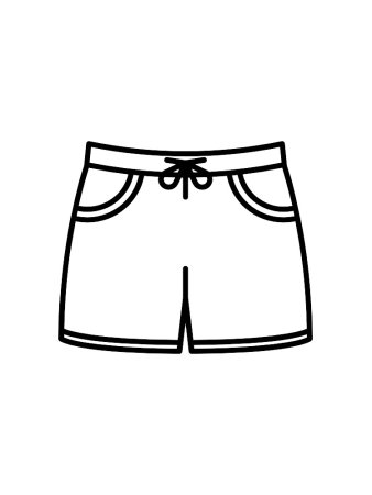 Шорты трафарет