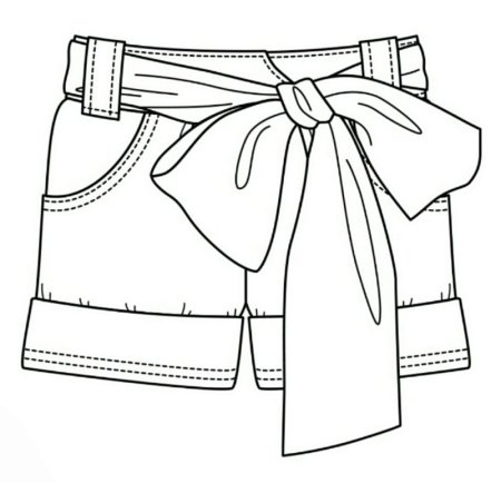 Шорты раскраска