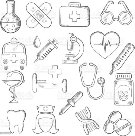 Раскраска больничка для детей