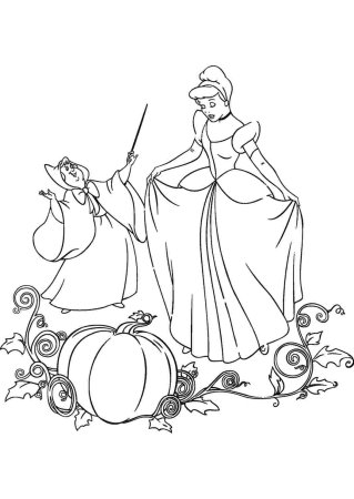 Ш Перро Золушка раскраска