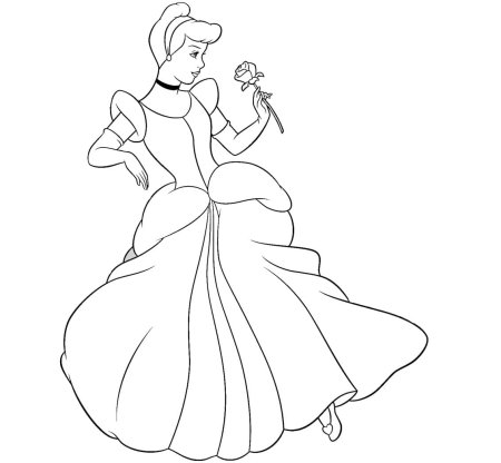 Раскраска. Золушка