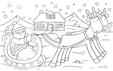 Раскраска "зимняя сказка"