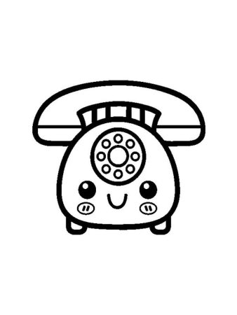 Телефон рисунок