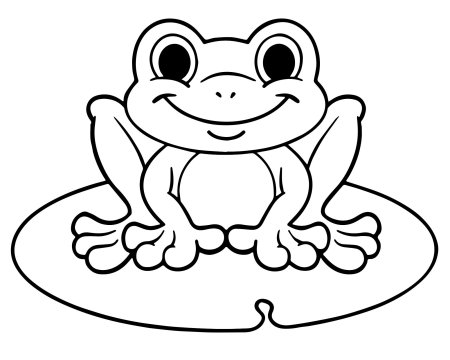 Лягушка Frog раскраска