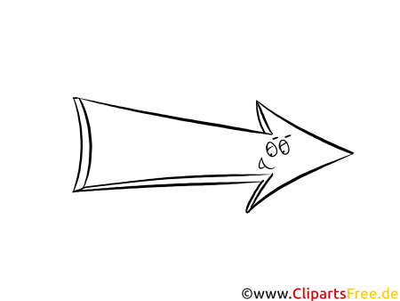 Стрелочка раскраска