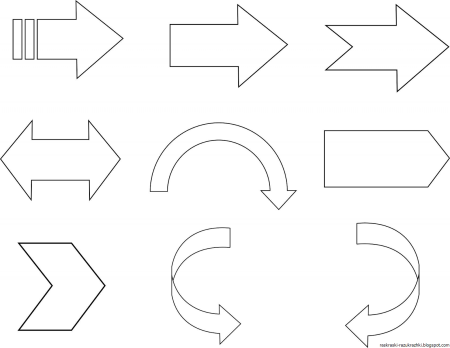 Трафарет стрелочки