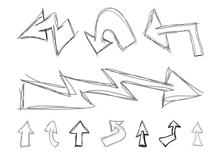 Нарисовать стрелки