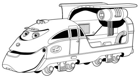 Раскраска поезд Чагинтон