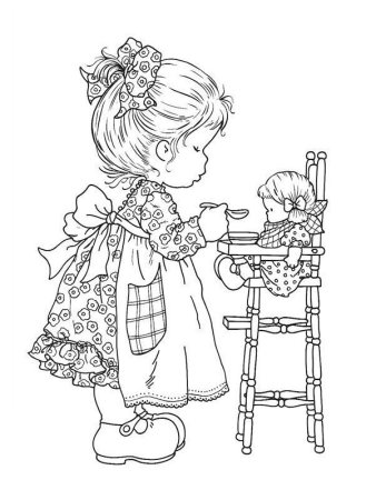 Раскраска кукла