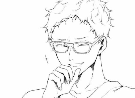 Цукишима Кей карандашом