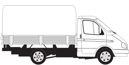 Газель грузовая сбоку справа