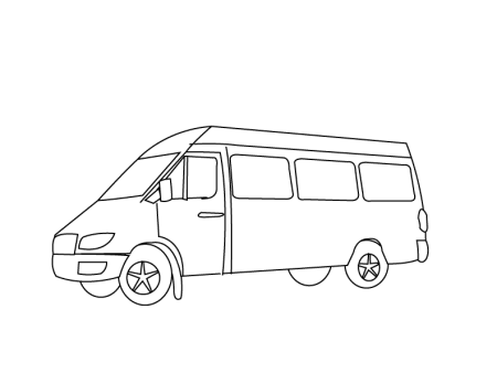 Раскраска Газель Некст автобус