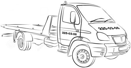 Раскраска Газель 2705