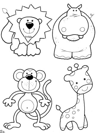 Кошки. Раскраска