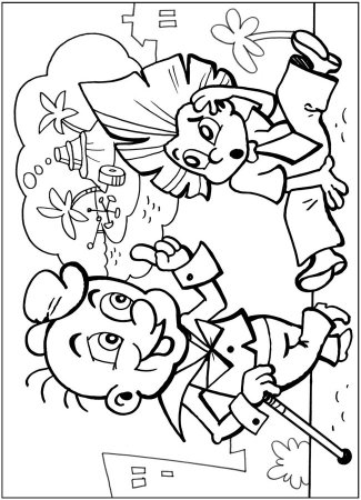 Герои Носова Незнайка раскраска