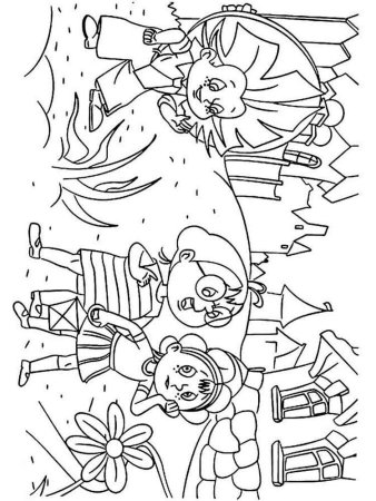 Незнайка раскраска