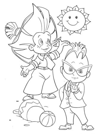 Незнайка раскраска