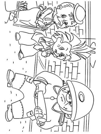 Незнайка для дошкольников раскраски