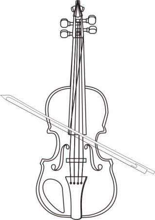 Контрабас раскраска