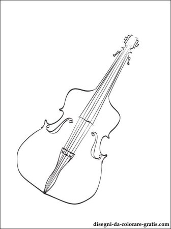 Виолончель рисунок