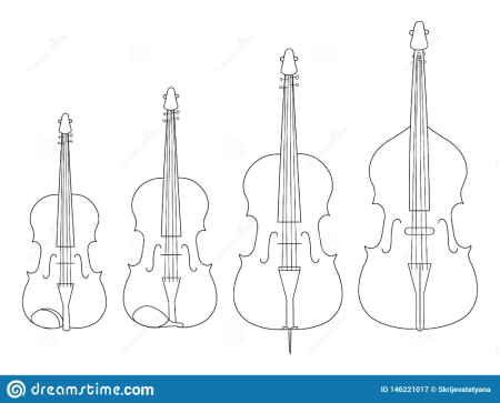 Зарисовка контрабас