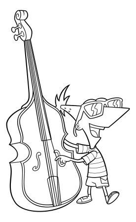 Раскраска виолончель музыкальный инструмент