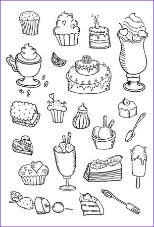 Раскраски вкусняшки
