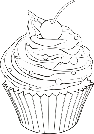 Раскраски пирожные