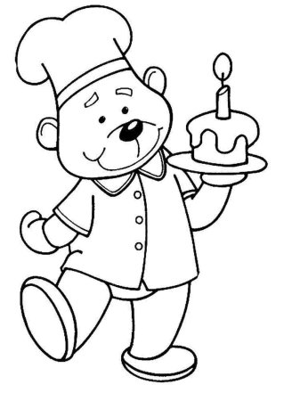 Раскраска повар