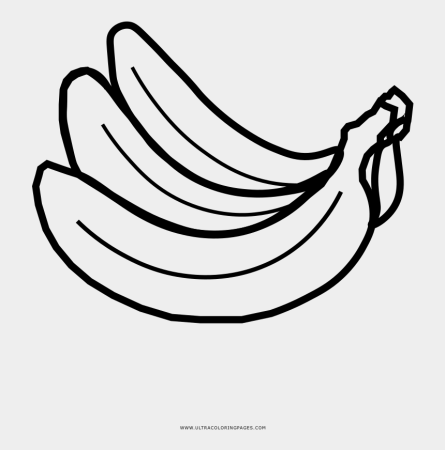 Банан раскраска для детей