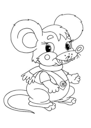 Тигренок раскраска для детей