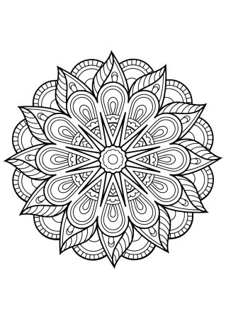 Мандала для раскрашивания