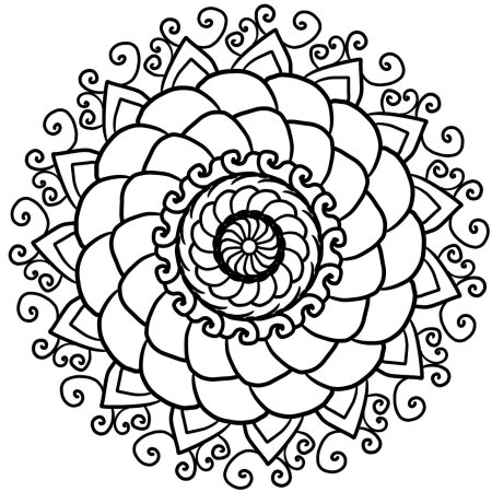 Мандула раскраски