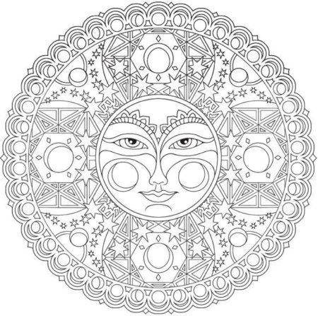 Необычные мандалы для раскрашивания