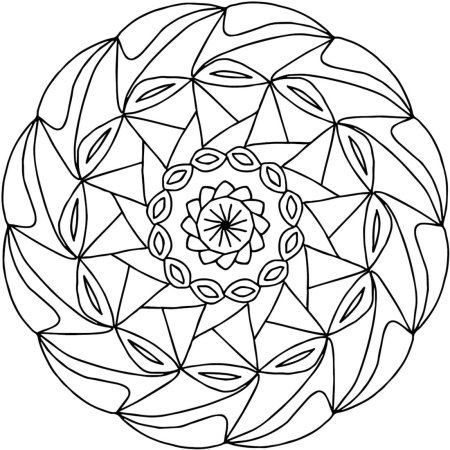 Раскраска Мандала