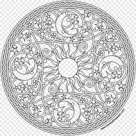 Красивые мандалы для раскрашивания