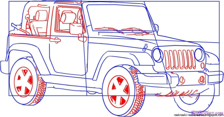 Раскраска Мерседес Гелендваген g63