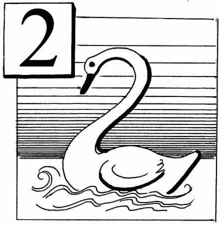 Веселые цифры для раскрашивания