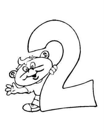 Веселые цифры: раскраска