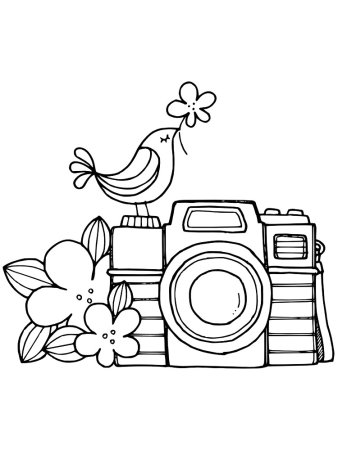 Фотоаппарат раскраска