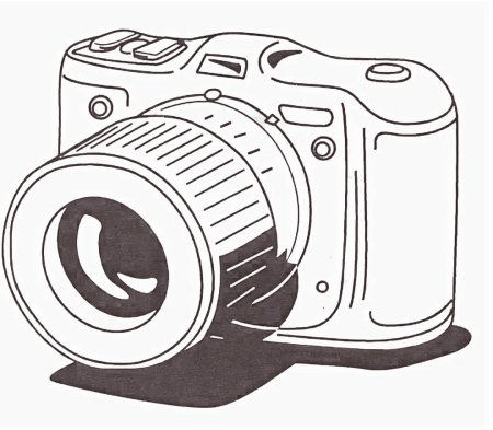 Схематичное изображение фотоаппарата