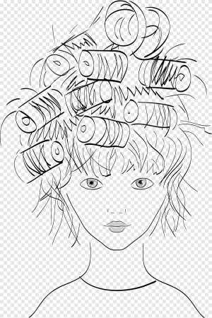 Раскраски прически женские