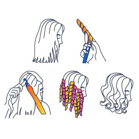 Накрутка на спиральные бигуди